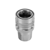 Push-to-connect coupling with poppet valve female body QRC-HUS-10-F-G06-BT-W3AA